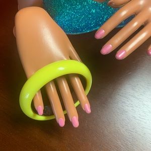 C . Wonder Initial  bracelet yellow outside /copper inside